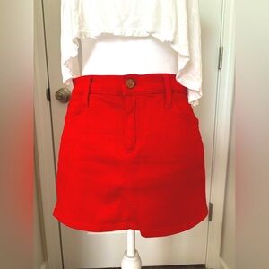 Joe’s Jeans Vibrant Orange Mini Skirt